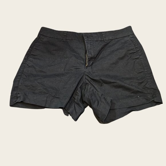 Old Navy Classic Black Cotton Shorts | Size 8 | Everyday Essential - Picture 1 of 3